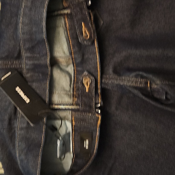 Express High Waisted Rinse Exposed Double Zipper Wide Leg Jeans - Picture 10 of 10